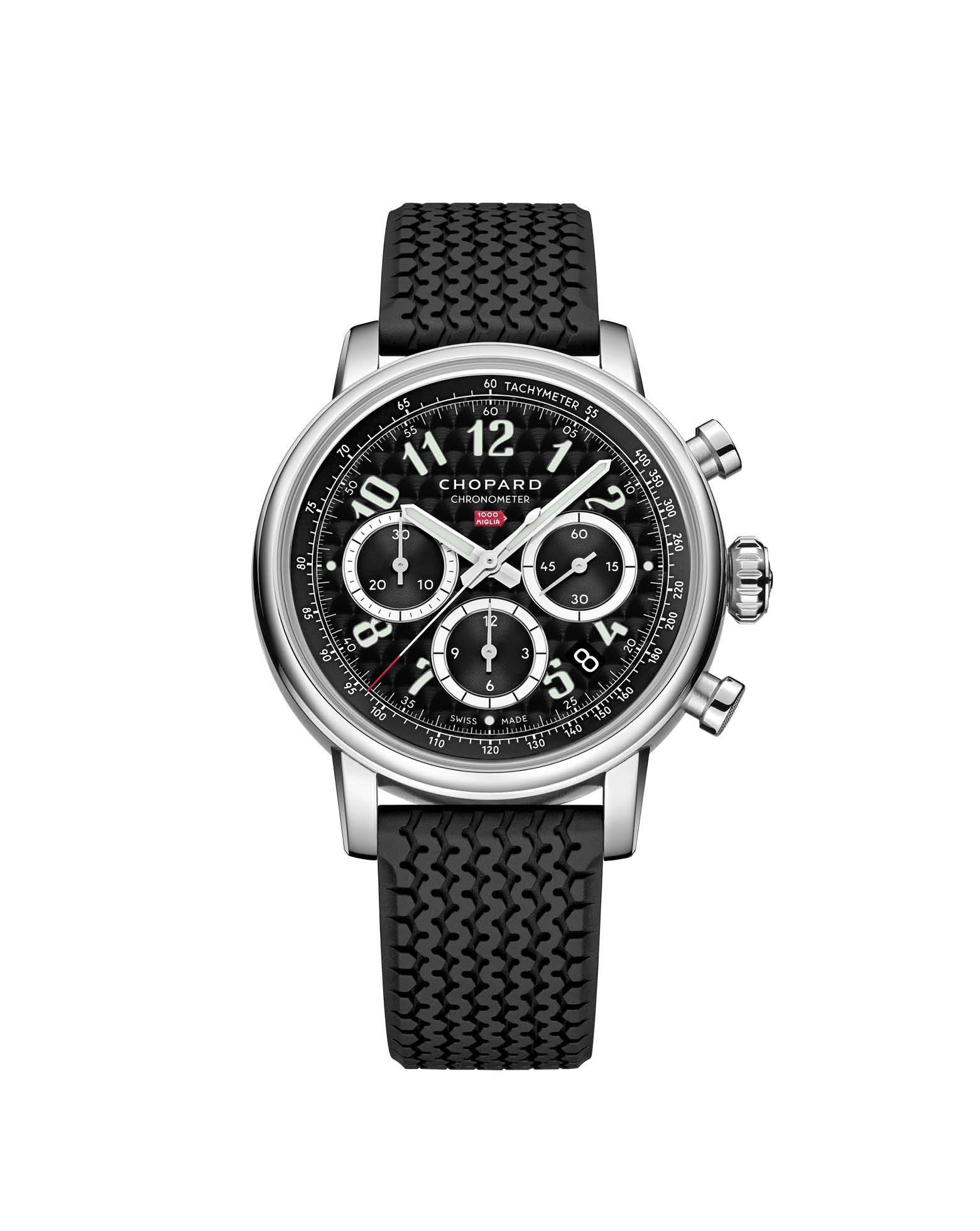Chopard Mille Miglia Classic Racing,  40.5mm, Nero Corsa Black Dial, Rubber