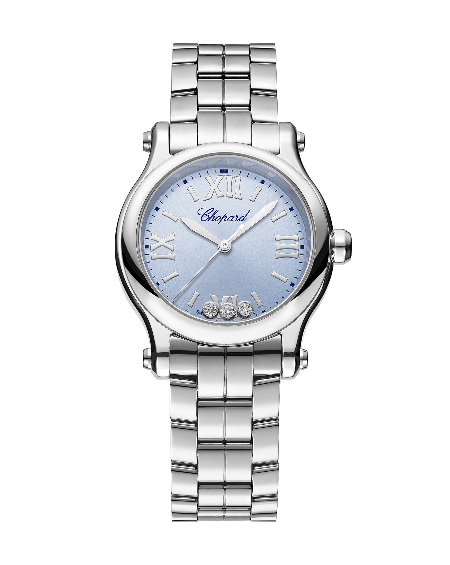 Chopard Happy Sport 30mm, Steel, Blue Dial, Bracelet