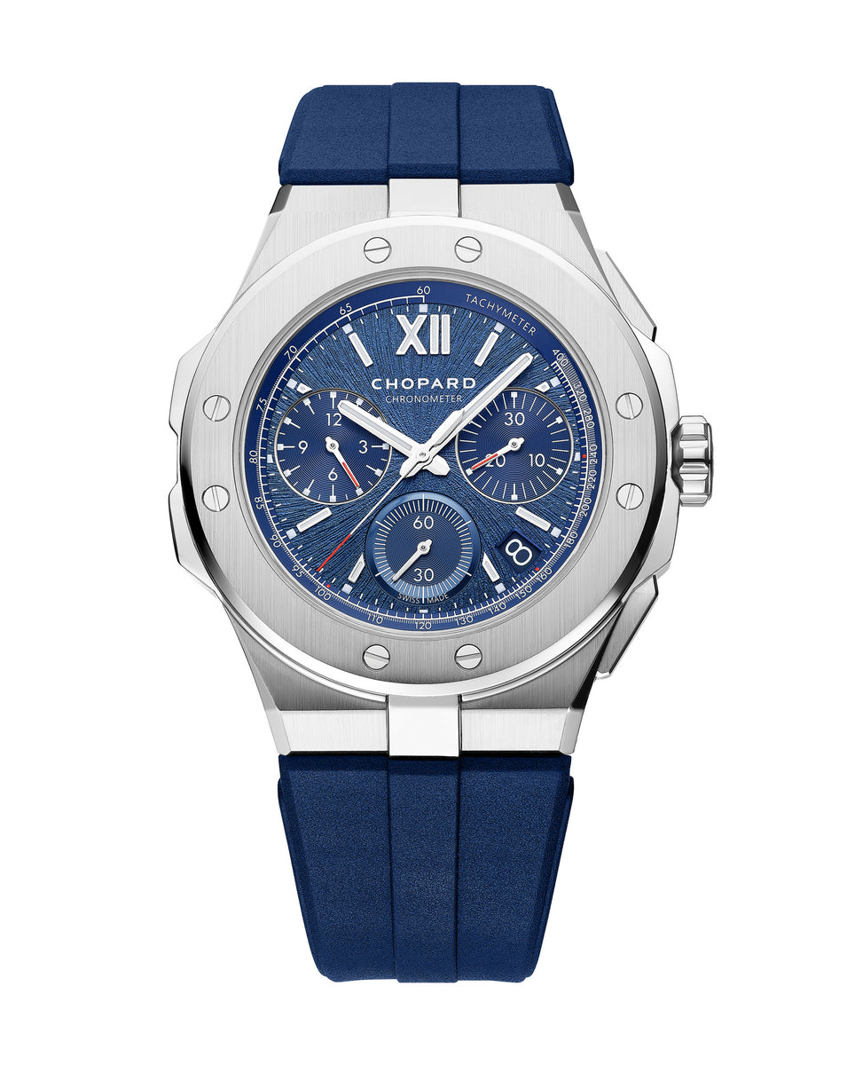 Chopard Alpine Eagle XL Chrono 44mm Steel Blue Dial Rubber Strap