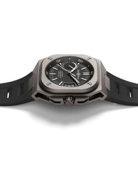 Bell & Ross BR-X5 BLACK TITANIUM 41mm, Microblasted Titanium Case, Black Dial, Black Rubber Strap