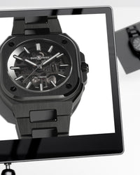 Bell & Ross BR 05 SKELETON BLACK CERAMIC 41mm, Black Ceramic Case, Skeletonised Dial, Ceramic Bracelet