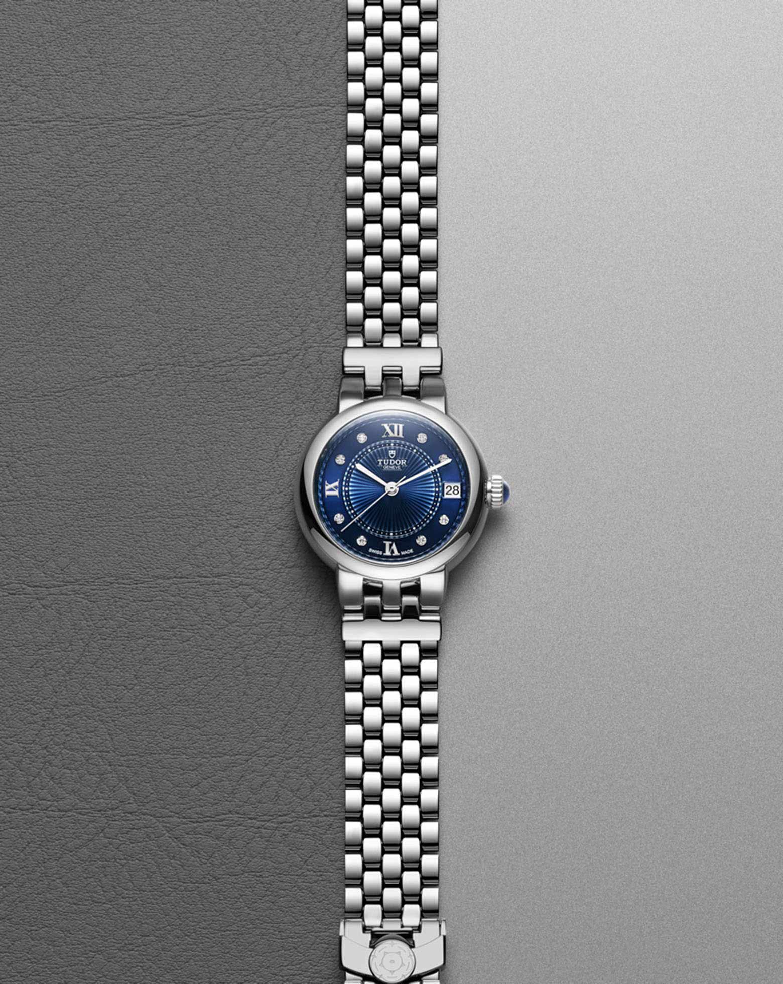 TUDOR Clair de Rose, steel bracelet