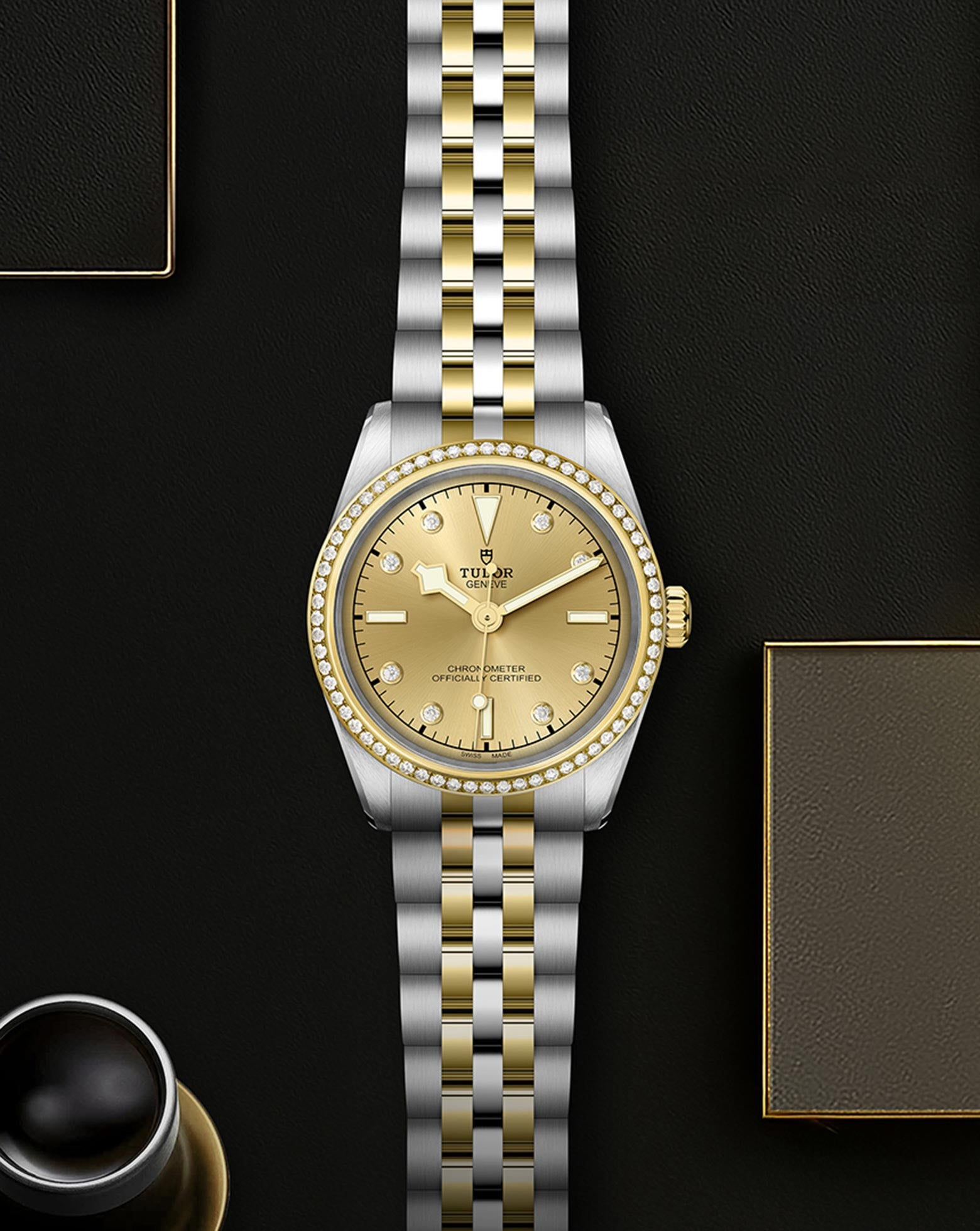 TUDOR Black Bay One 31 S&G, steel and yellow gold bracelet