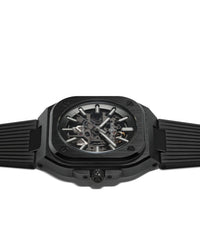 Bell & Ross BR 05 SKELETON BLACK CERAMIC 41mm, Black Ceramic Case,Skeletonised Dial, Black Rubber Strap