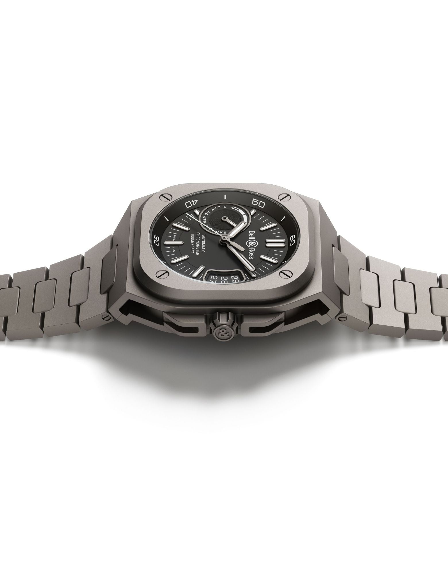 Bell & Ross BR-X5 BLACK TITANIUM 41mm, Microblasted Titanium Case, Black Dial, Titanium Bracelet