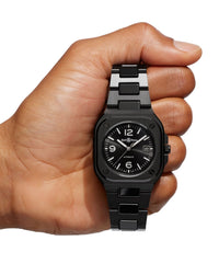 Bell & Ross BR 05 BLACK CERAMIC 41mm, Black Ceramic Case, Black Dial, Ceramic Bracelet