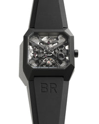 Bell & Ross BR 03 CYBER CERAMIC 42mm, Black Ceramic Case, Skeletonised Dial, Black Rubber Strap