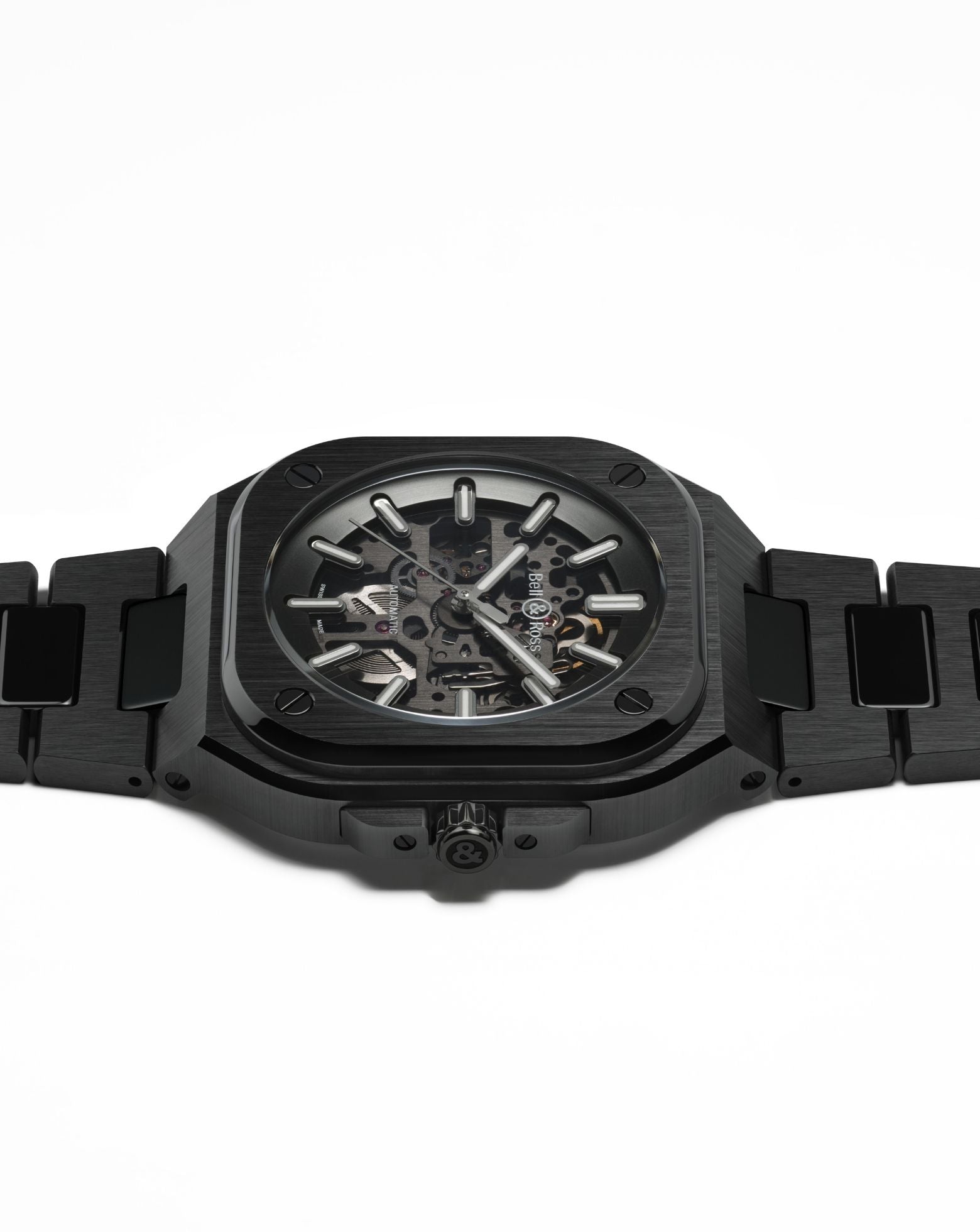 Bell & Ross BR 05 SKELETON BLACK CERAMIC 41mm, Black Ceramic Case, Skeletonised Dial, Ceramic Bracelet