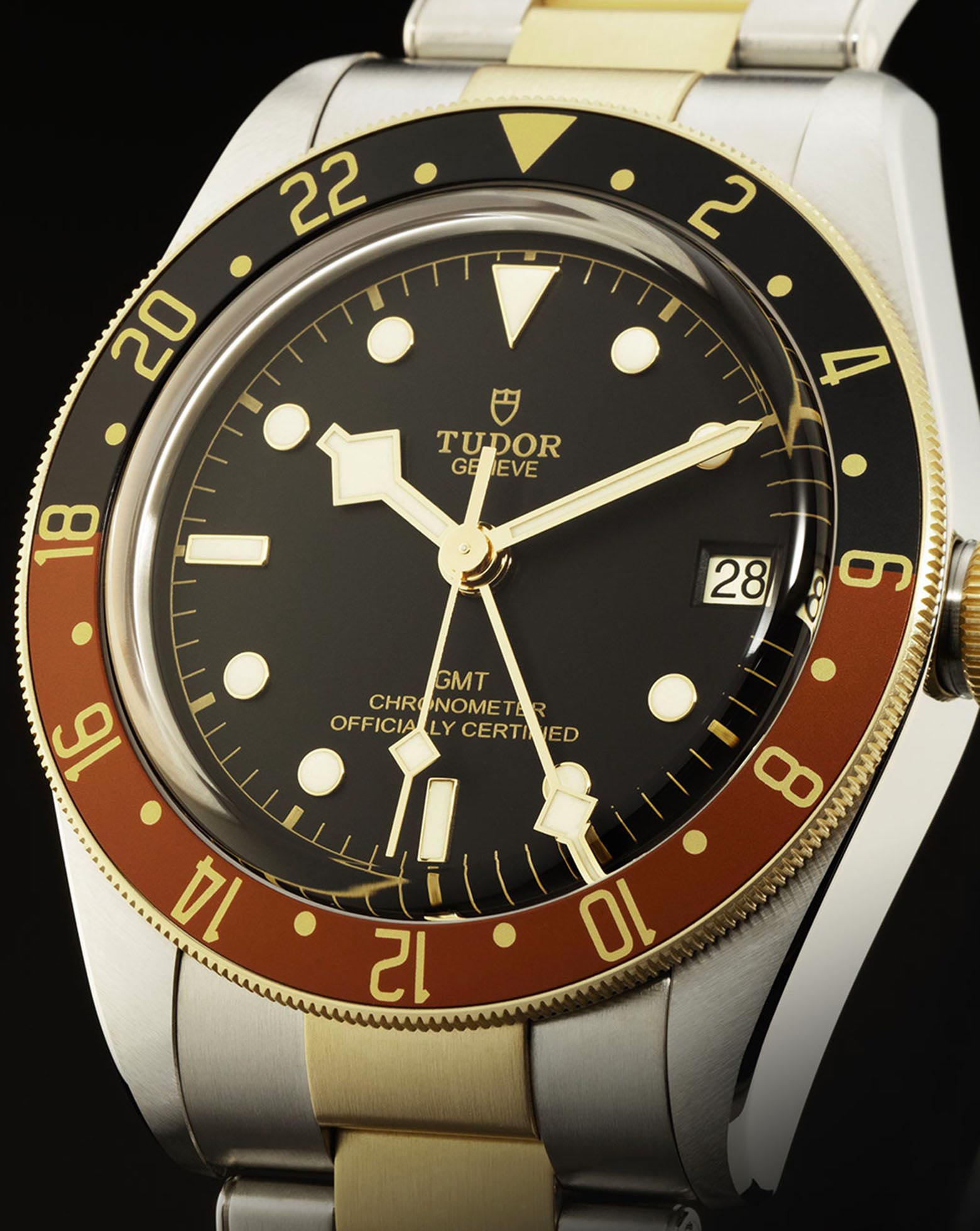 TUDOR Black Bay GMT S&G, steel and yellow gold bracelet