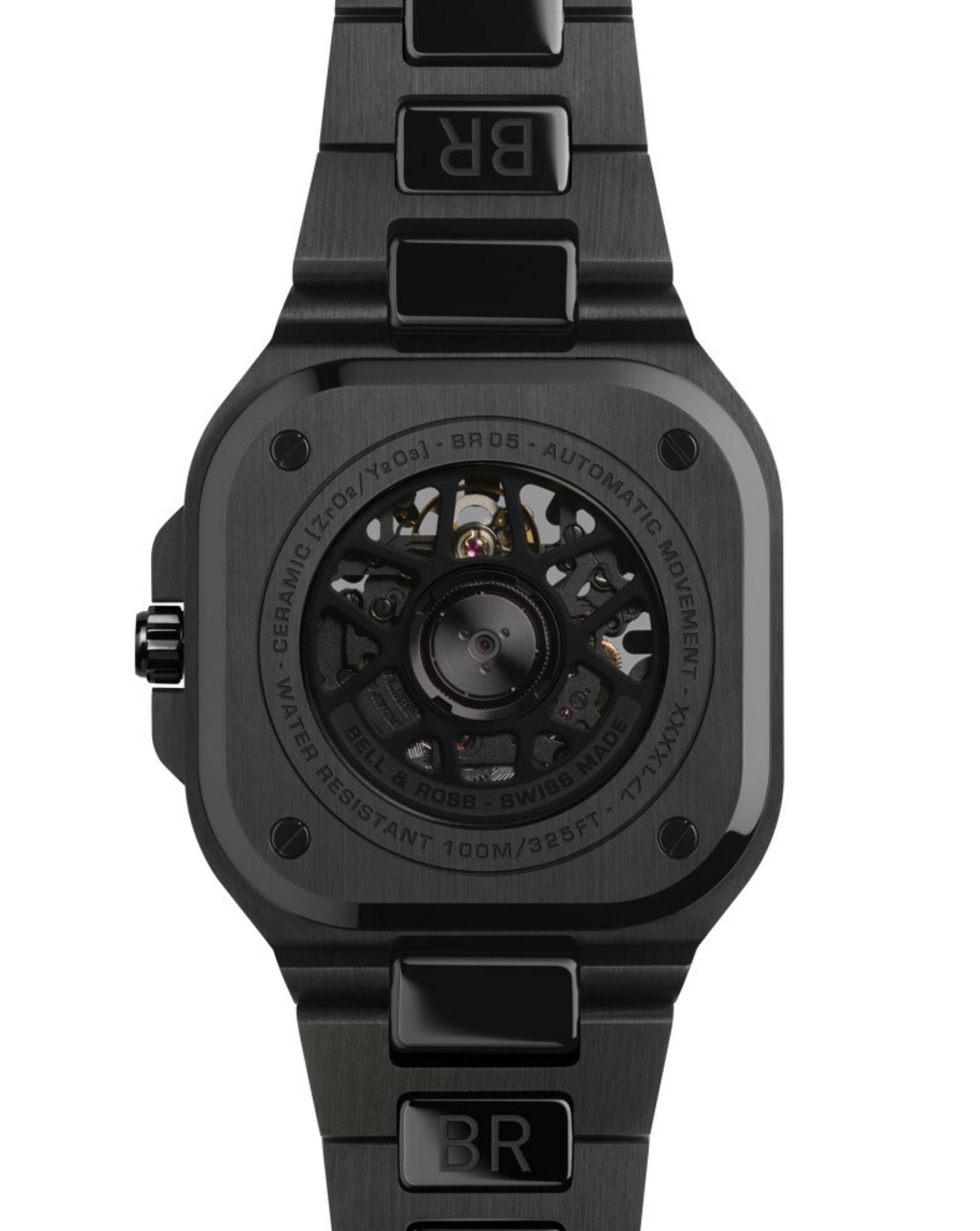 Bell & Ross BR 05 SKELETON BLACK CERAMIC 41mm, Black Ceramic Case, Skeletonised Dial, Ceramic Bracelet
