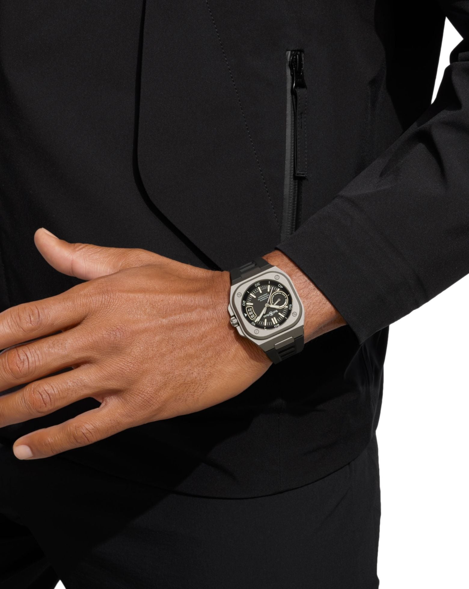 Bell & Ross BR-X5 Black Titanium 41mm Rubber Strap