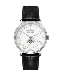 Blancpain Villeret Quantième Complet 38mm, Steel, White Dial