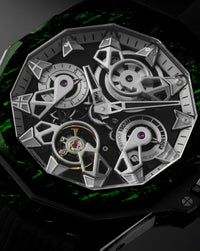 Corum Admiral 45 Openworked Automatic Luminescent Carbon, Stainless Steel With black PVD treatment Triple Folding Clasp