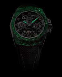 Corum Admiral 45 Openworked Automatic Luminescent Carbon, Stainless Steel With black PVD treatment Triple Folding Clasp