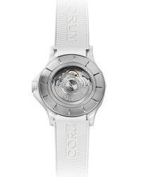 Corum Admiral 42 Automatic, Sunray White Dial with Color Splash, White Ceramic Case & Bezel, Stainless Steel