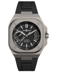 Bell & Ross BR-X5 BLACK TITANIUM 41mm, Microblasted Titanium Case, Black Dial, Black Rubber Strap
