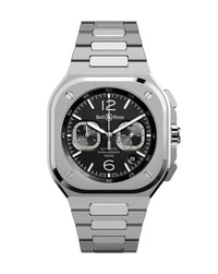 Bell & Ross BR 05 Chrono Black Steel 42mm, Steel Case, Black Dial