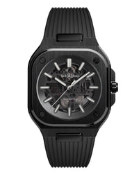 Bell & Ross BR 05 SKELETON BLACK CERAMIC 41mm, Black Ceramic Case,Skeletonised Dial, Black Rubber Strap