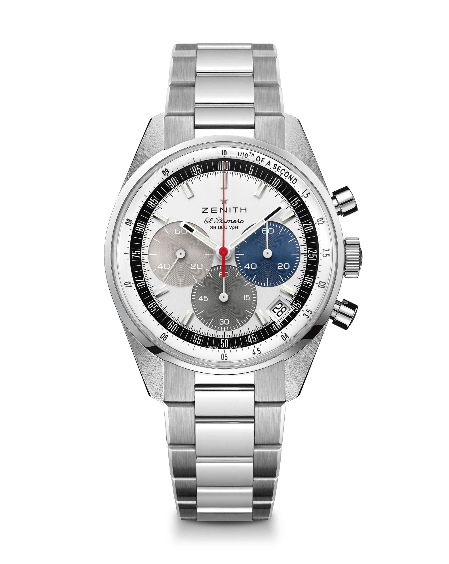 ZENITH Chronomaster Original 38mm, White Dial, Steel Bracelet