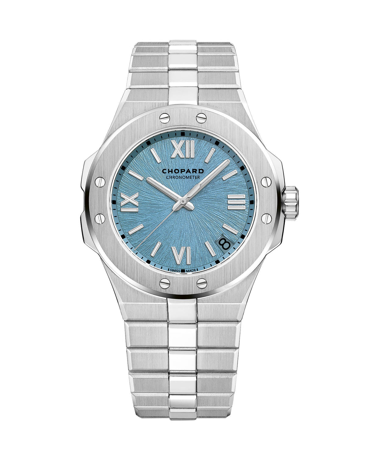 Chopard Alpine Eagle 41mm, Lucent Steel, Blue Dial, Bracelet
