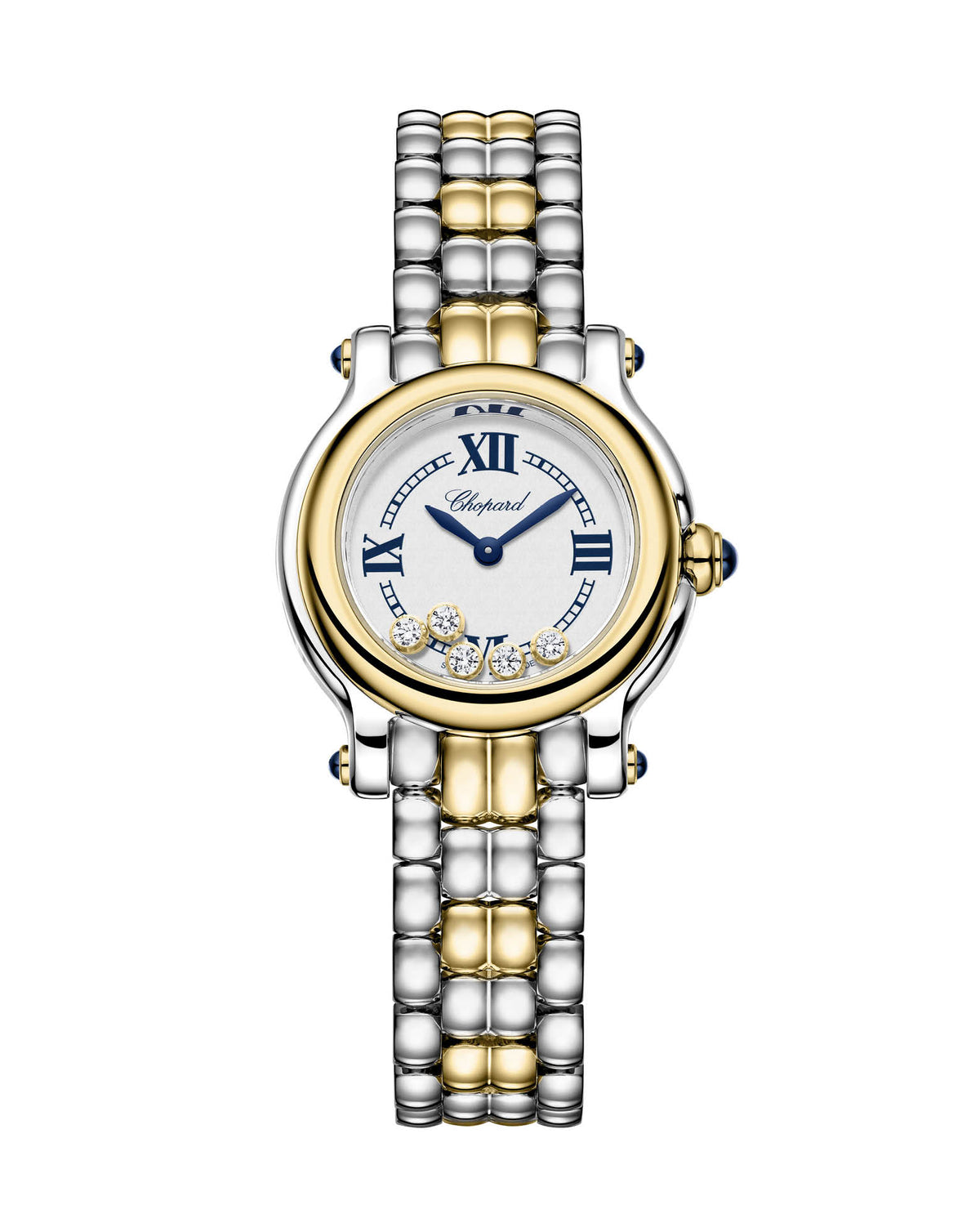 Chopard Happy Sport The First 26mm, 18-Carat Yellow Gold and Lucent Steel,  Silver Dial, Bracelet