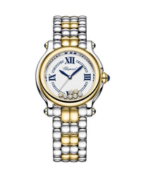 Chopard Happy Sport The First 33mm, 18-Carat Yellow Gold and Lucent Steel, Silver Dial, Bracelet
