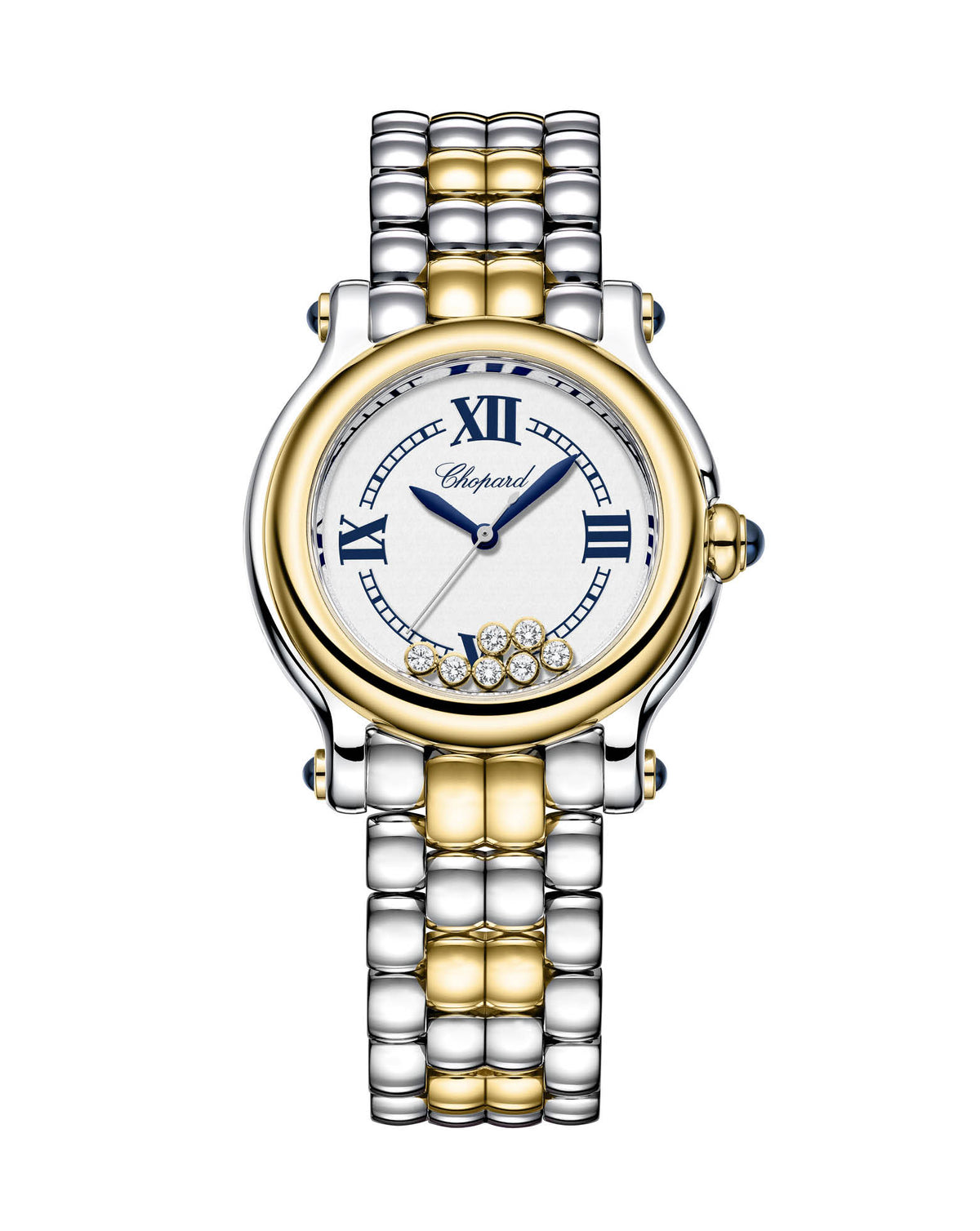 Chopard Happy Sport The First 33mm, 18-Carat Yellow Gold and Lucent Steel, Silver Dial, Bracelet