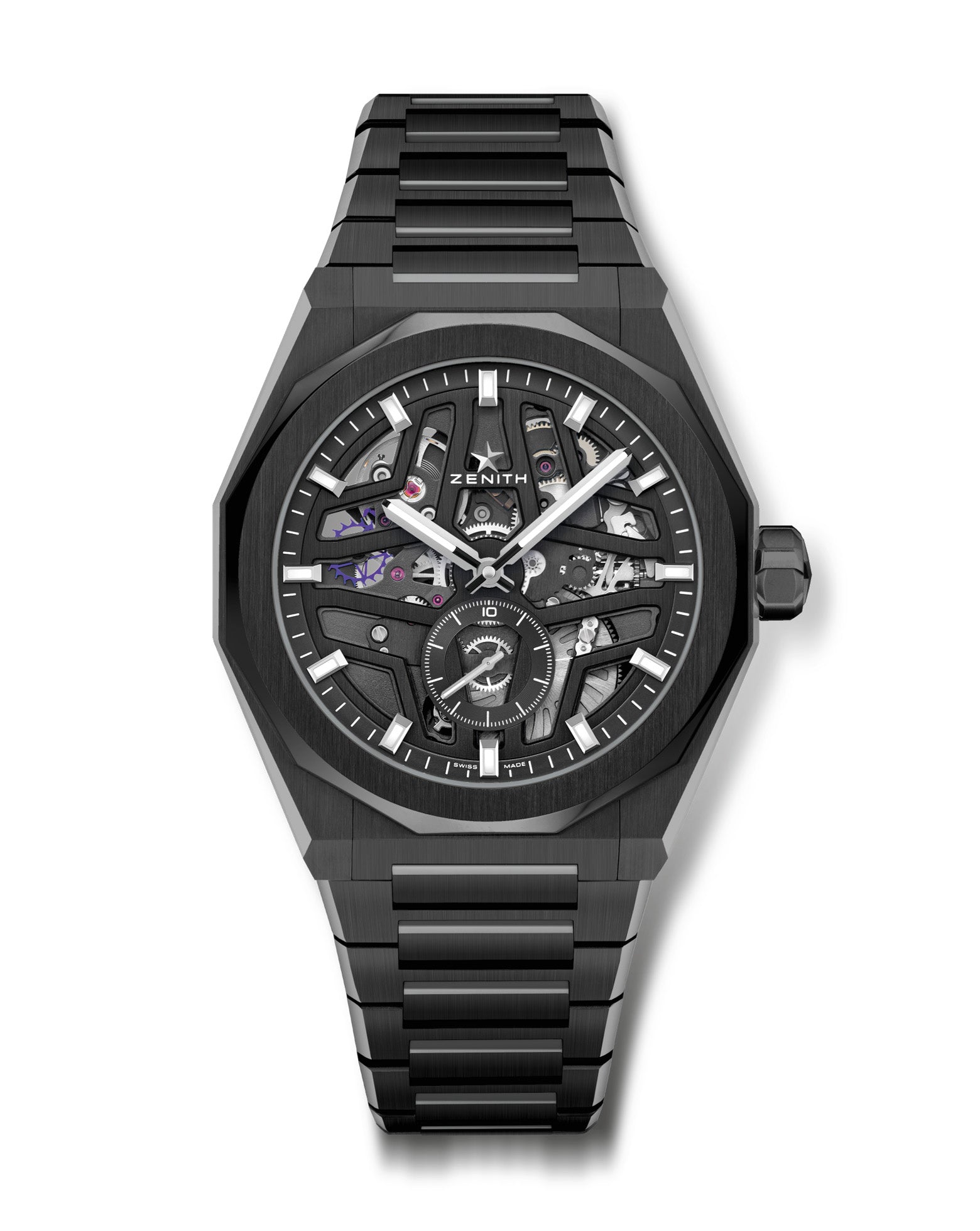 ZENITH Defy Skyline Skeleton 41mm, Black Ceramic Case, Black Dial, Ceramic Bracelet