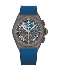 ZENITH Defy 21 Ultrablue 44mm, Blue Dial, Blue & Black Rubber Strap