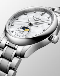 Longines Master Collection Automatic Moon-phase 34mm, White Dial, Steel Strap