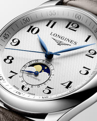 Longines Master Collection Automatic Moon-phase 40mm, Brown Leather Strap