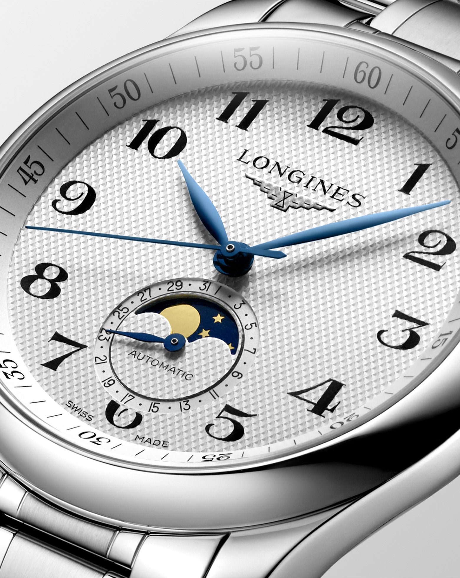 Longines Master Collection Automatic Moon-phase 40mm, Steel Strap