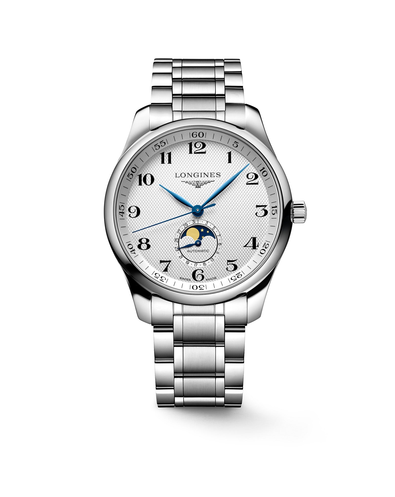 cortina Longines Master Collection Auto 42mm Silver Dial Stainless Steel