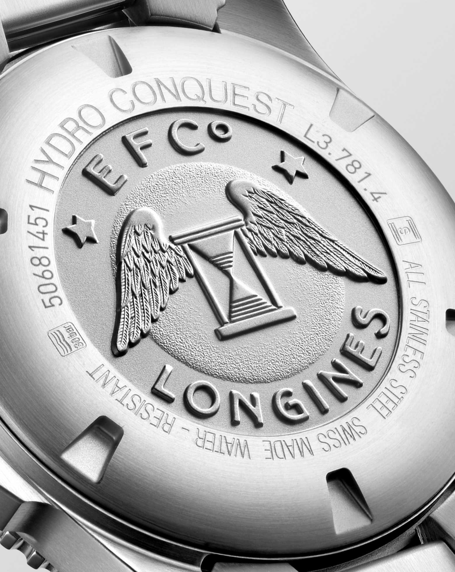 Longines Hydroconquest Automatic 41mm, Black Dial, Steel Strap