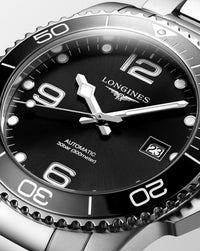 Longines Hydroconquest Automatic 41mm, Black Dial, Steel Strap