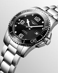 Longines Hydroconquest Automatic 41mm, Black Dial, Steel Strap