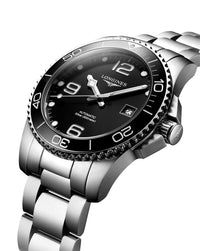 Longines Hydroconquest Automatic 41mm, Black Dial, Steel Strap