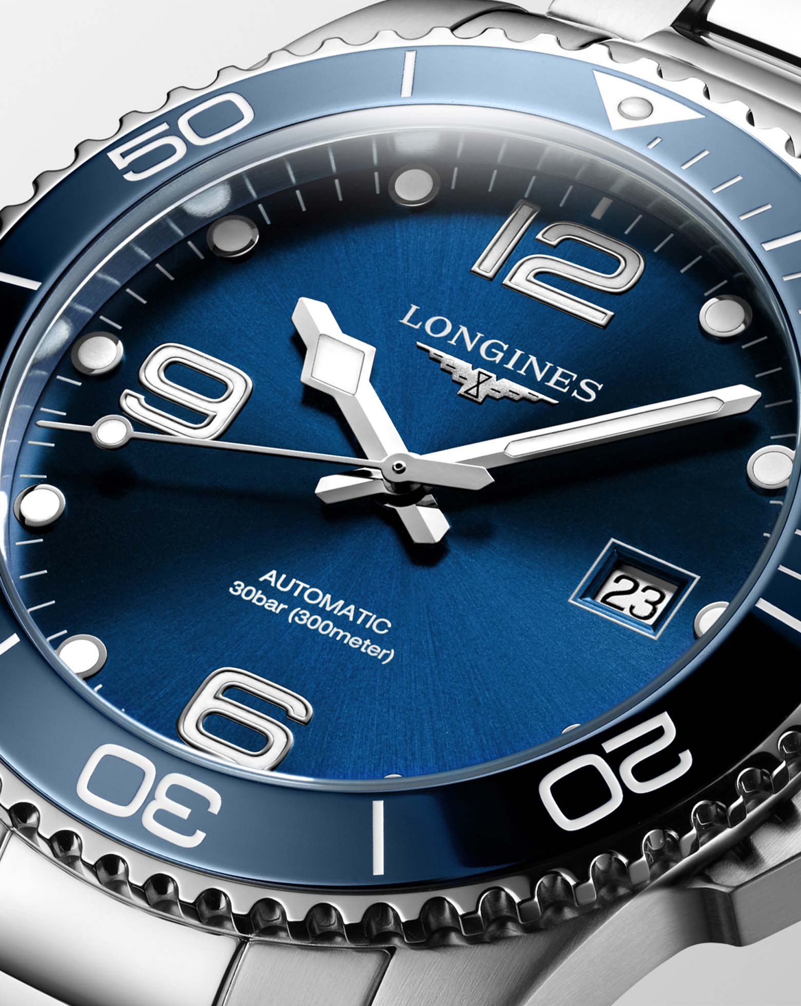 Longines Hydroconquest Automatic 41mm, Blue Dial, Steel Strap