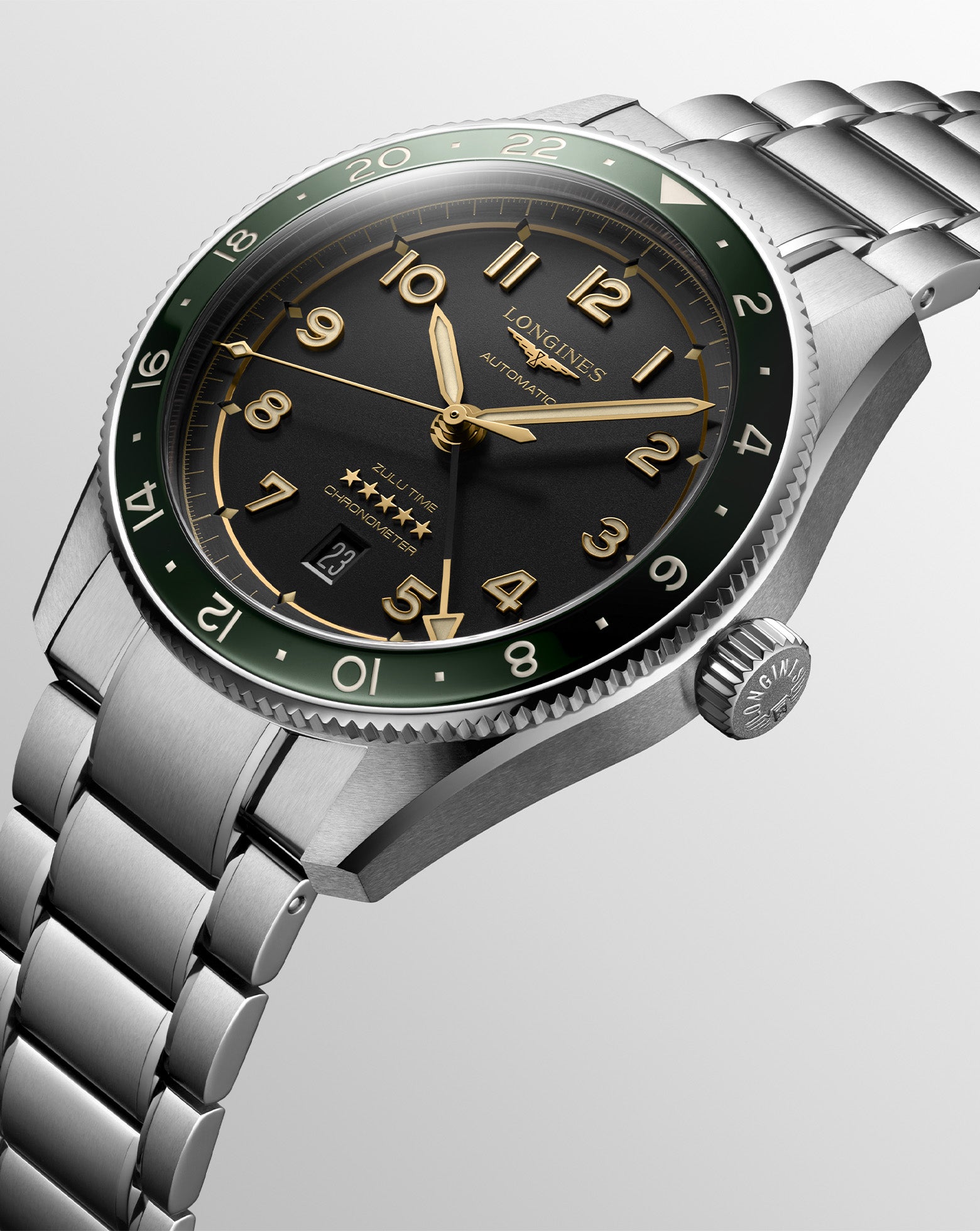 Longines Spirit Auto 42mm, Anthracite Dial, Stainless Steel