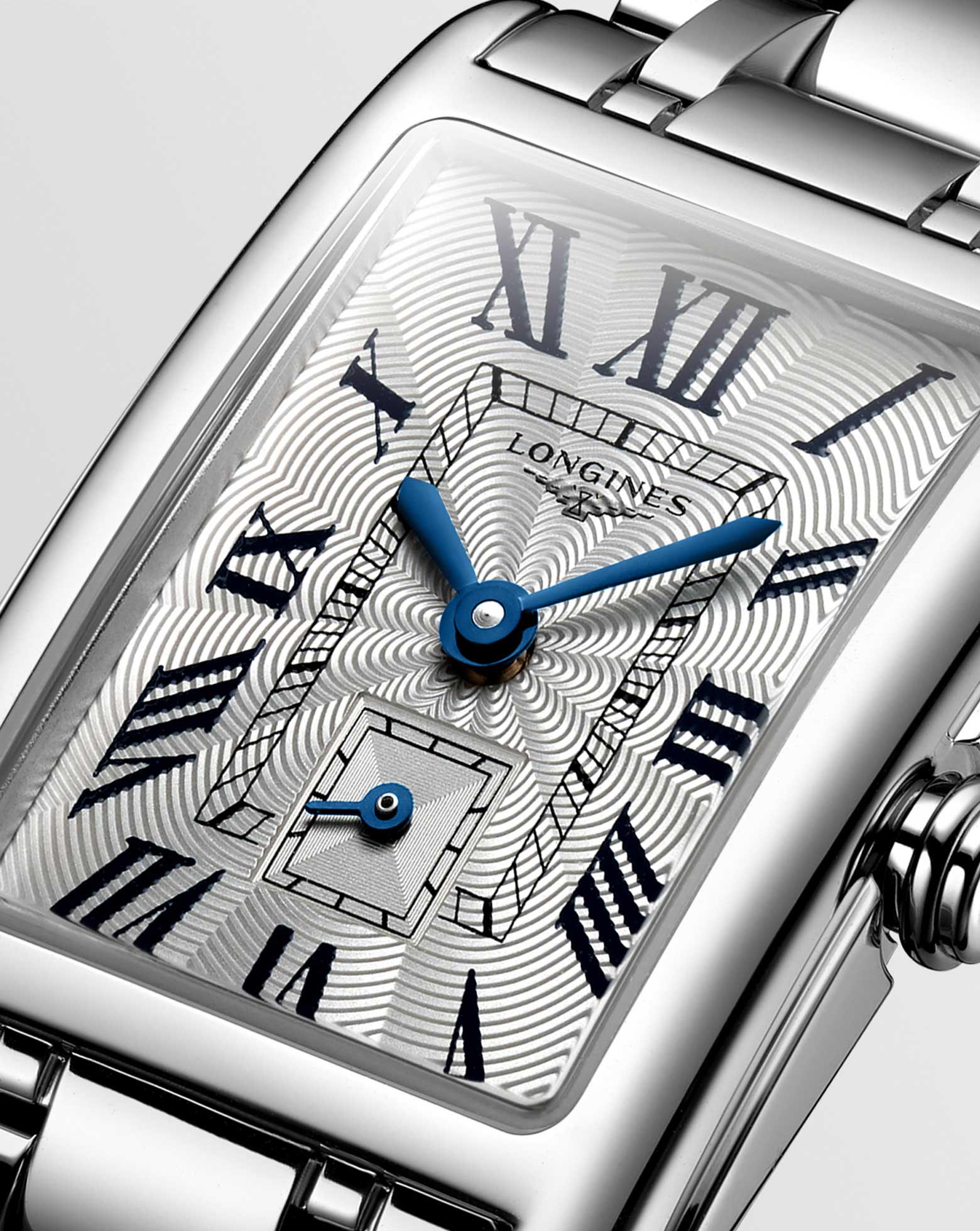 Longines Dolcevita, Silver Dial, Steel Strap