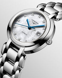 Longines Primaluna Auto 30mm, White Mother of Pearl Dial, Stainless Steel