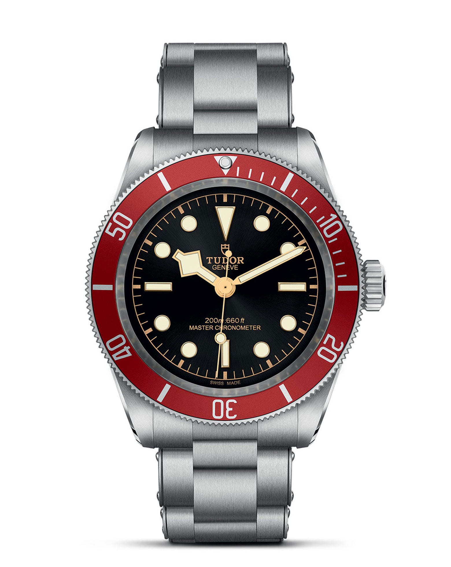 cortina TUDOR Black Bay 41mm Steel Case Steel Bracelet Black Dial