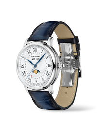 Montblanc Star Legacy Full Calendar 42mm, Blue Leather Strap