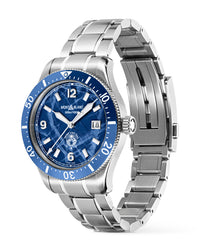 Montblanc 1858 Iced Sea Automatic Date 41mm, Blue Dial, Steel Bracelet