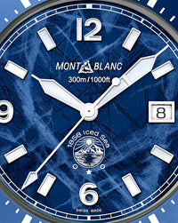 Montblanc 1858 Iced Sea Automatic Date 41mm, Blue Dial, Steel Bracelet