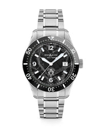Montblanc 1858 Iced Sea Automatic Date 41mm, Black Dial, Steel Bracelet