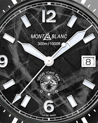 Montblanc 1858 Iced Sea Automatic Date 41mm, Black Dial, Steel Bracelet