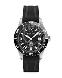 Montblanc 1858 Iced Sea Automatic Date 41mm, Black Dial, Black Rubber Strap