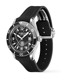 Montblanc 1858 Iced Sea Automatic Date 41mm, Black Dial, Black Rubber Strap