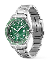 Montblanc 1858 Iced Sea Automatic Date 41mm, Green Dial, Steel Bracelet